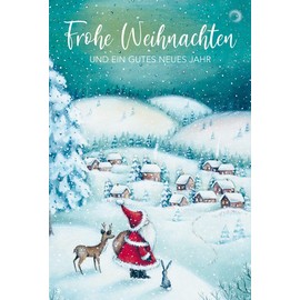 bsb 228507-2 Christmas Greeting Card Merry Christmas Winter Landscape