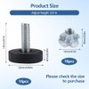 Pack of 16 Threaded Table Leveling Feet Long, M6 x