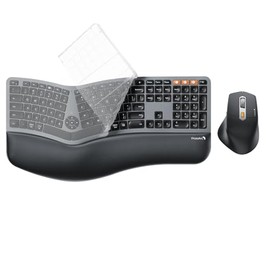 Silicone Keyboard Cover for ProtoArc EKM01 Plus Ergonomic Keyboard Mouse (Keyboard Cover Only)