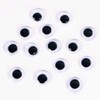 150 Pieces Black Wiggle Googly Eyes Self Adhesive for DIY