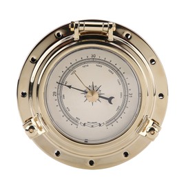 Rome Retro Barometer for Navigation Marine RV Yacht Boat SUV Golden