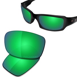 Saucer Premium Replacement Lenses for Oakley Fives Squared OO9238 Sunglasses High Defense - Jade Green Polarized
