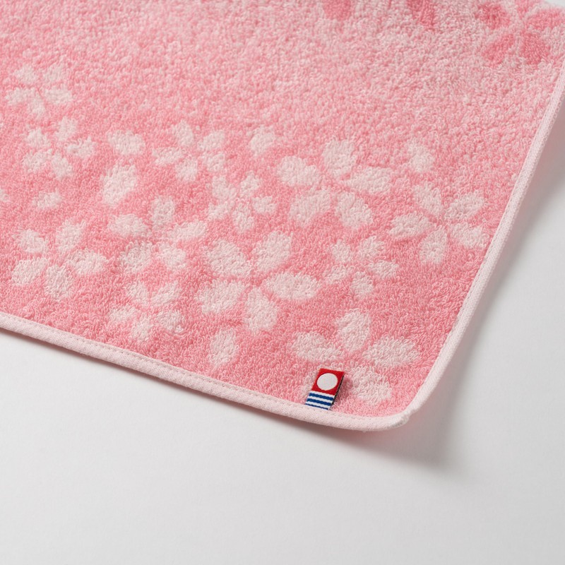 Imabari Handkerchief Towel with Package SAGURA Cherry Blossom Gradient, 9.8