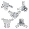 BLCCLOY 8Pcs 10 Series Aluminum Extrusion Profile Tri Bracket 3-Way