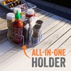Yukon Glory™ Lazy Susan Caddy for Utensils, Condiments, Napkins, Salt
