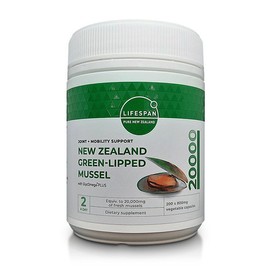 [Lifespan] Green Lipped Mussel 20000 200 Capsules 1ea / [라이프스팬] 초록입 홍합 20000 200캡슐 1개