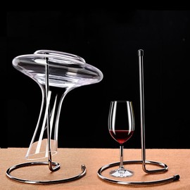 CdyBox Decanter Dryer Drainer Stand Rack for Glass Wine Decanter (Rack Type)