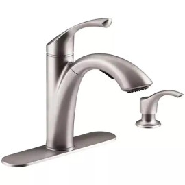 Kohler NEW SEALED Kohler Elliston Pullout Kitchen Faucet Vibrant Stainless R16399–SD-VS