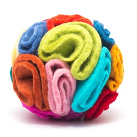 Glaciart One Glaciart One Snuffle Ball for Dogs - 5"x5" Treat Dispensing Puzzle Toy for Small & Medium Breeds - Mental Stimulation, Slow Feeding, and Interactive Play - Durable, Natural Wool, Machine Washable