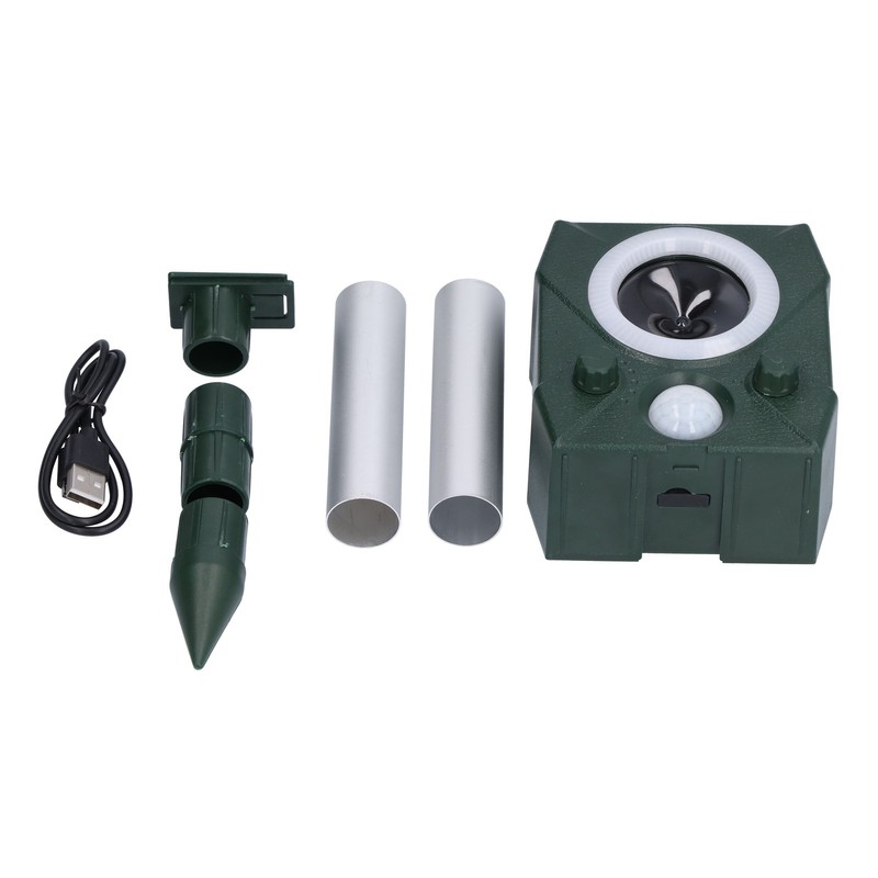 Solar Animal Repeller Smart Ultrasonic Mouse Animal Repellent for Farm