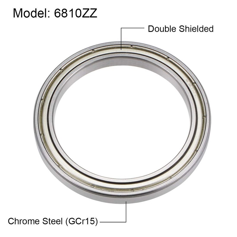sourcing map 6810ZZ Deep Groove Ball Bearings 50mm Inner Dia