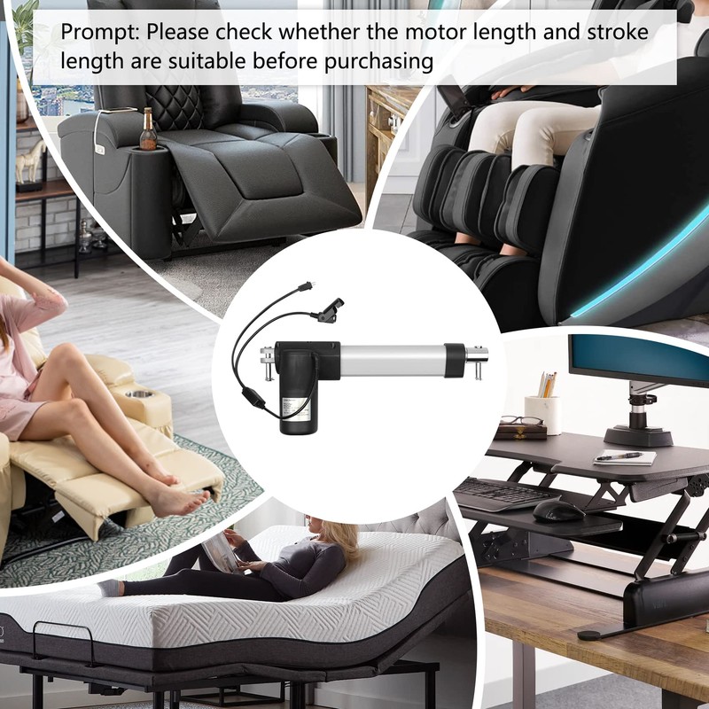 Feikeer 1.28.000.131.30 Electric Recliner Actuator Replacement Kit, Lift Chairs Motor