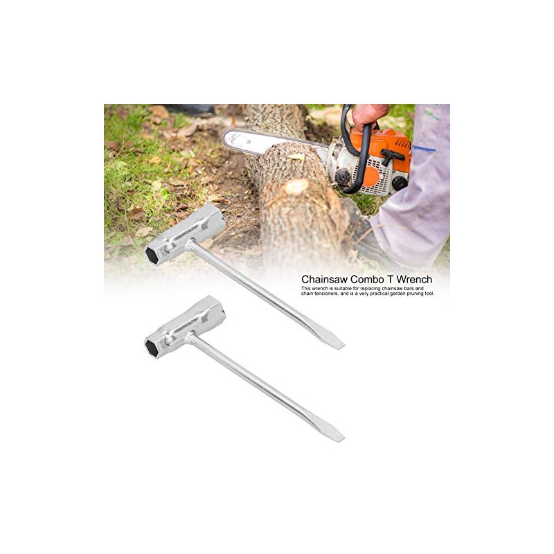 Carbon Steel Socket Spanner, T Shape Chainsaw Combo Wrench Full