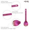 TiTo 2Pcs Titanium Spork and Spoon Outdoor Ultralight Portabale Fork