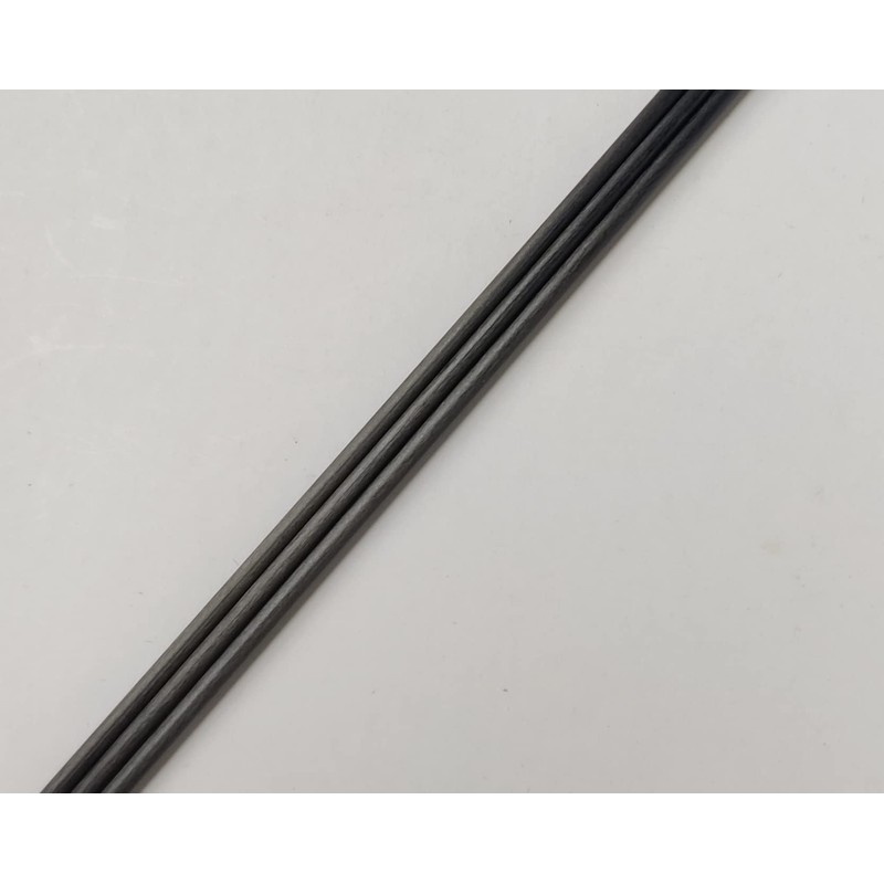 Carbon Fiber Rod, 0.1 inch (3 mm), Diameter 7.9 inches