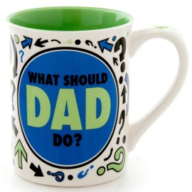 Enesco Our Name is Mud by Lorrie Veasey Dad Spinner Mug, 16 ounces