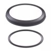 carmotion88 Matte Black Front Rear Emblem Trim Ring Badge Kit
