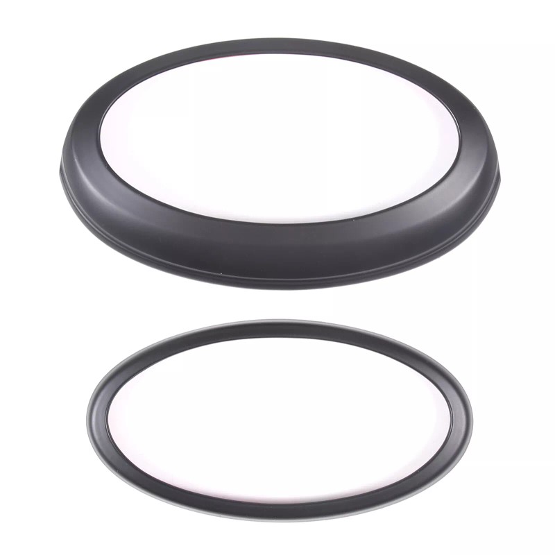 carmotion88 Matte Black Front Rear Emblem Trim Ring Badge Kit