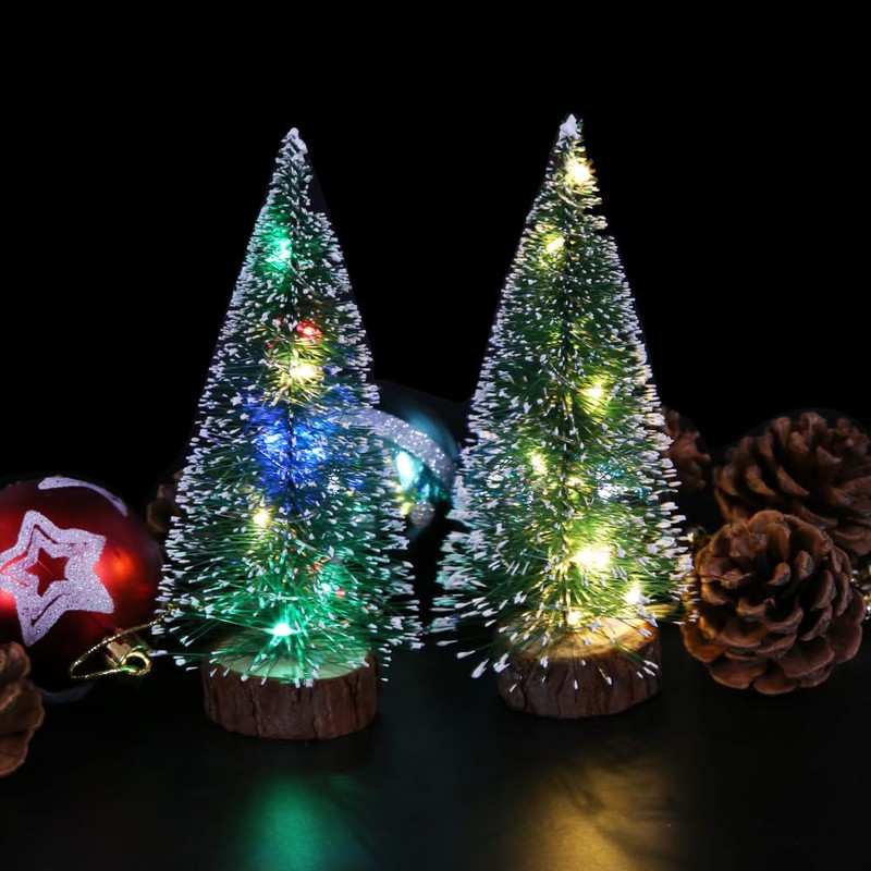 ghhshjhlk Mini Christmas Tree with Light, Lamp, Perfect for Home