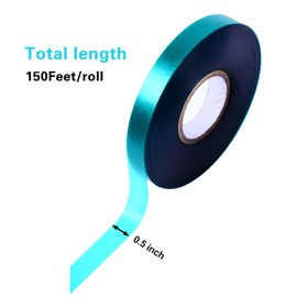 Medoore 24 Rolls 150 Feet Stretch Tie Tape 0.5 Inch Garden Tie Tape Thick Plant Ribbon Garden Green Vinyl Stake for Indoor Outdoor Patio Plant Use