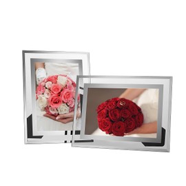 Ray & Chow 4x6 Glass Photo Picture Frames For Wedding Photos,Family Photos and Home Decoration, 2 Pack Portrait or Landscape Display