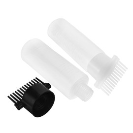 FOMIYES 2pcs Hair Oil Dispenser And Dyeing Brush Empty Shampoo Bottles With Comb Hair Color Applicator Bottle For Home And Salon
