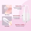 Saviland Nail Tips Ultra Thin 240pcs Clear Nail Tips Medium
