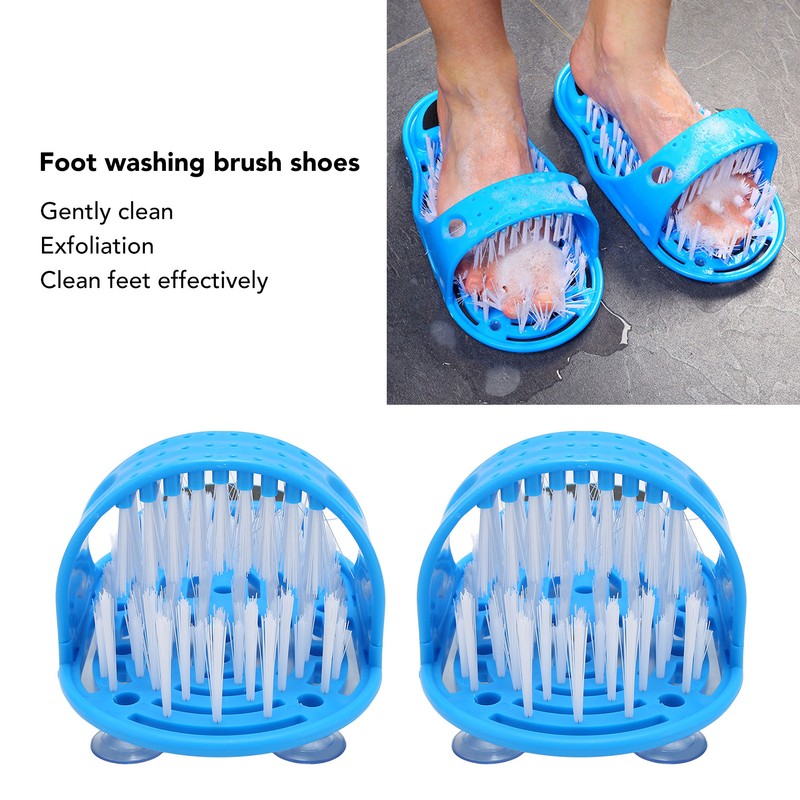2pcs Foot Washing Brush Shoes Massage Scrubber Cleaning Exfoliating Feet