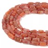 Natural Red Botswana Agate Cylinder Tube Beads Size 8x12mm 15.5''