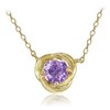 Plata de Ley Chapados en oro amarillo imitación Gemstone 6