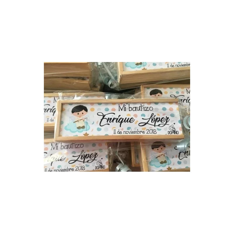 40 Domino Recuerdo Para Hombre Personalizado Boda Xv Años