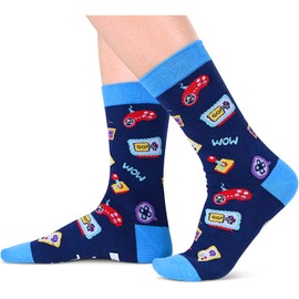 Gamer Gifts for Men Boyfriend - Video Game Socks for Teen Boys, Funny Gifts for Gamers, Gaming Stocking Stuffers