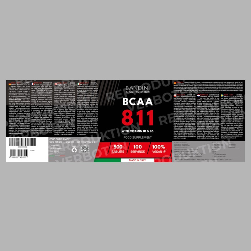 Bandini® BCAA 8 1 1 1 Double Chain Amino Acids