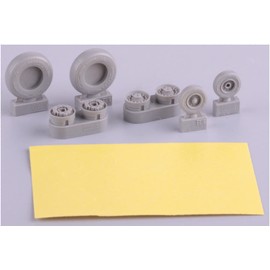 Eduard EDB648290 1:48-F-14A Tomcat Wheels (Tamiya) Brassin kit, Various
