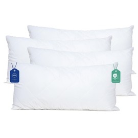 livessa Pillow 40 x 80 cm (Set of 4) - Sleeping Pillow, Bed Pillow, Washable, Ultra Soft, Breathable, Hypoallergenic, Outer Material: Microfibre Fabric, Inner Material: Hollow Fibre