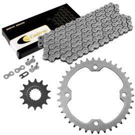 Caltric Drive Chain and Sprockets Kit Compatible with Yamaha Raptor 700 700R YFM700R 2006-2023