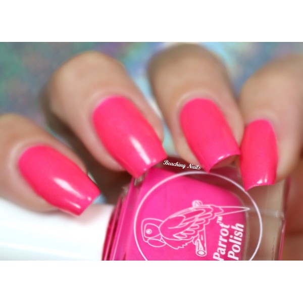 Parrot Polish Piranha Pink Neon Nail Polish