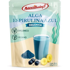 Alga Espirulina Azul Organico 100g (ficocianina)                                                                                                      
