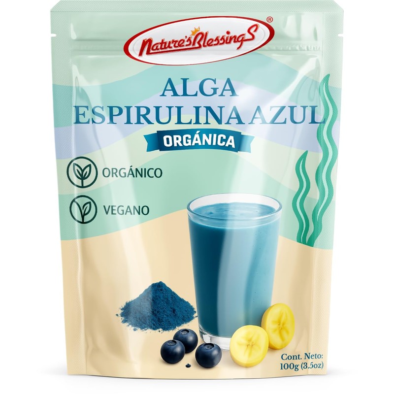 Alga Espirulina Azul Organico 100g (ficocianina)