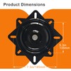 Racfenick 6.7inch/170mm Heavy Duty Bar Stool Swivel Plate Chair Base