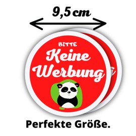 No Advertising Sticker Panda Letterbox Sticker Please Pack of 2 Funny Postbox Anti Advertising Sticker Funny Animal Motif for Outdoor Indoor Weather Resistant