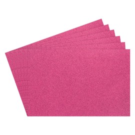 Rebower 6Pcs Foam Sheets Crafts Glitter Foam Arts Paper 12 x 8 x 5/64 Inch [for Crafts Project, Scrapbooking, DIY, Party Handicraft, Costumes]-30cm x 20cm x 2mm / Magenta