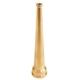 1" Brass Industrial Smooth Bore Fire Nozzle (NH)