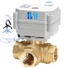 HSH-Flo 1/2" DN15 3 Way 12VDC CR5-01 NPT Brass L