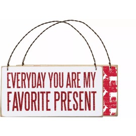 PBK NEW!~Christmas Wood Sign Ornament Plaque~"EVERYD