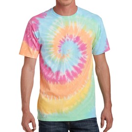 Tie Dye Tshirt Colorful Shirts for Men Colortone Cool Tee Pastel Rainbow XL