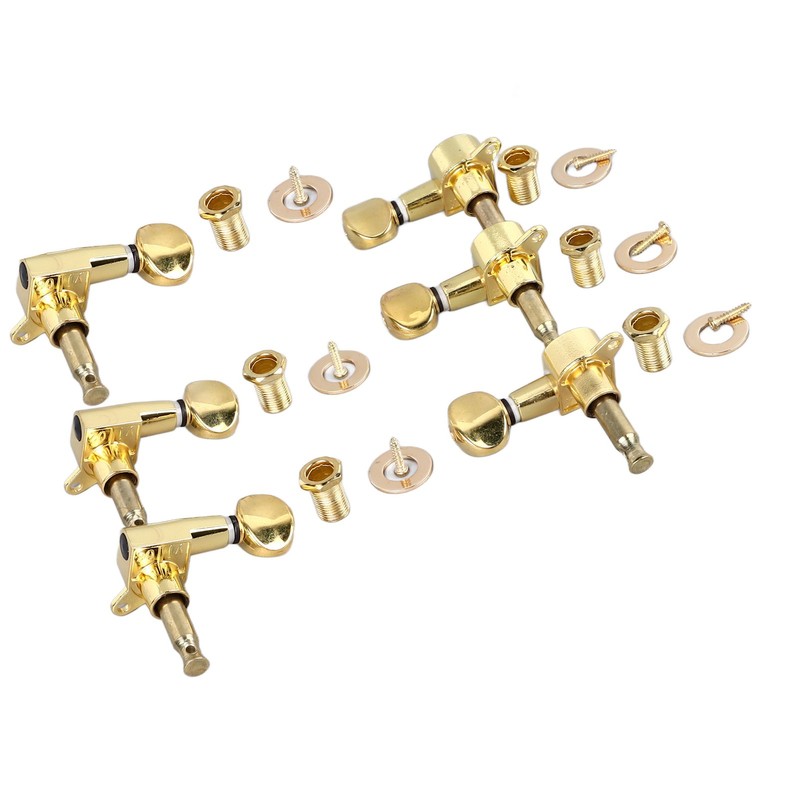 6Pcs Full Closed Guitar Tuning Key Accurate Fast Operation Stable