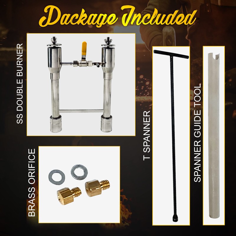SIMOND STORE Propane Forge Double Burner (with Valve)