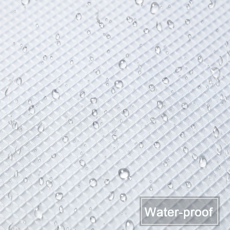 NANAN Curtain Valance,Waffle Weave Waterproof Window Valance for Bathroom,Rod Pocket