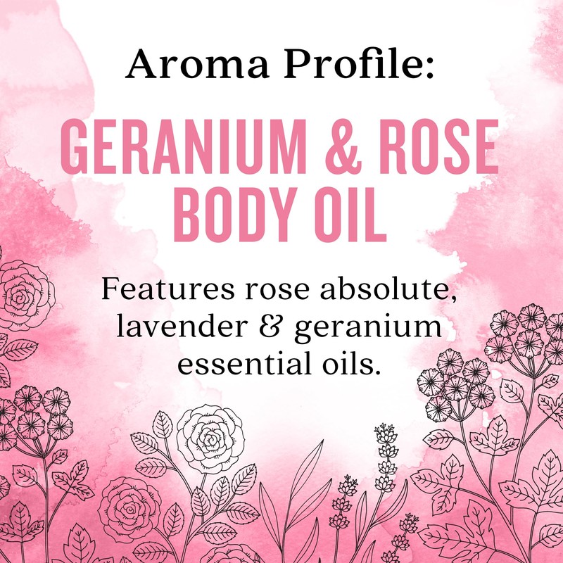 Aura Cacia Geranium Body Oil 4 fl. oz.